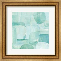 Framed 'Sea Glass Reflection II' border=