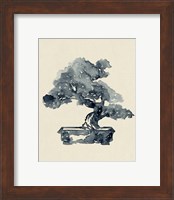 Framed 'Indigo Bonsai II' border=