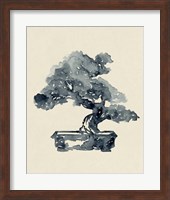 Framed 'Indigo Bonsai II' border=