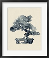 Framed 'Indigo Bonsai II' border=