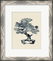 Framed 'Indigo Bonsai III' border=