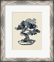 Framed 'Indigo Bonsai IV' border=