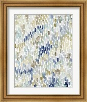 Framed 'River Wavelets I' border=