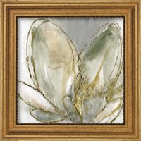 Framed 'Blooming Gold I' border=