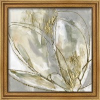 Framed 'Blooming Gold II' border=