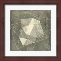 Framed 'Geomolecule Blueprint I' border=