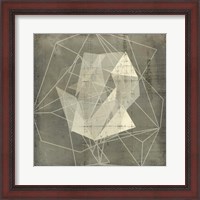 Framed 'Geomolecule Blueprint II' border=