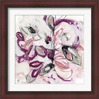 Framed 'Fuchsia Floral I' border=