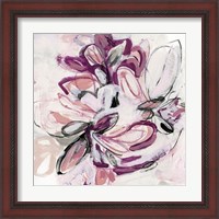 Framed 'Fuchsia Floral II' border=