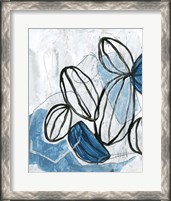 Framed 'Blue Lanterns I' border=