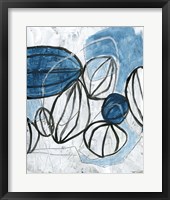 Framed 'Blue Lanterns II' border=