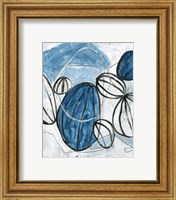 Framed 'Blue Lanterns III' border=