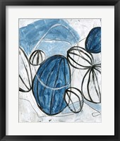 Blue Lanterns III Framed Print