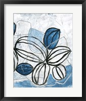 Framed 'Blue Lanterns IV' border=