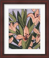 Framed 'Island Lily I' border=