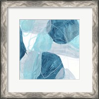 Framed 'Blue Trance II' border=