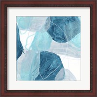 Framed 'Blue Trance II' border=