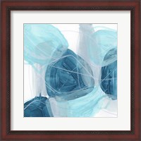 Framed 'Blue Trance III' border=