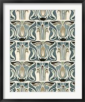 Deco Parlor Pattern II Framed Print