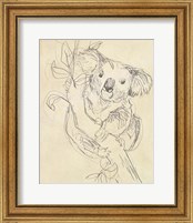 Framed 'Outback Sketch II' border=