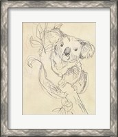 Framed 'Outback Sketch II' border=