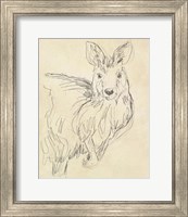 Framed 'Outback Sketch III' border=