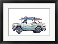 Surfin' Wheels I Framed Print