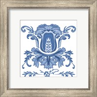 Framed 'Indigo Chintz III' border=