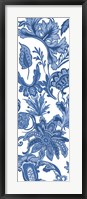 Indigo Chintz V Framed Print