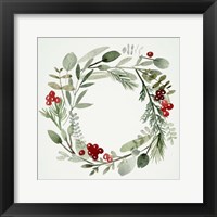 Framed Holly Wreath II