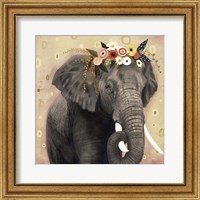 Framed 'Klimt Elephant I' border=