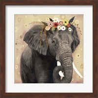 Framed 'Klimt Elephant I' border=