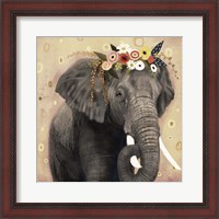 Framed 'Klimt Elephant I' border=