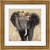 Framed 'Klimt Elephant II' border=