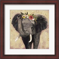 Framed 'Klimt Elephant II' border=