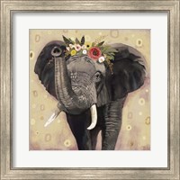 Framed 'Klimt Elephant II' border=