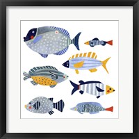 Patterned Fish I Framed Print