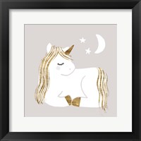 Framed Sleepy Unicorn II