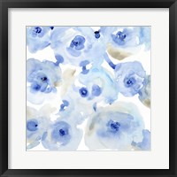 Framed Blue Roses II