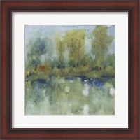 Framed 'Pond Reflection I' border=