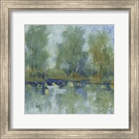 Framed 'Pond Reflection II' border=