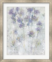 Framed Lavender Floral Fresco I