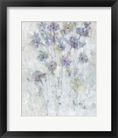 Framed 'Lavender Floral Fresco II' border=