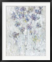 Framed Lavender Floral Fresco II