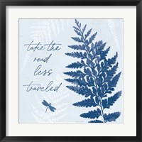 True Blue V Framed Print