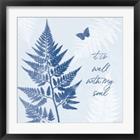 Framed 'True Blue IV' border=