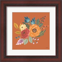 Framed 'Harvest Garden Flowers II' border=