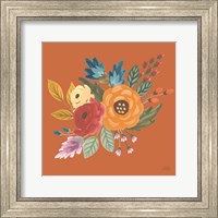 Framed 'Harvest Garden Flowers II' border=