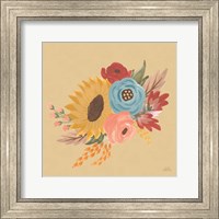 Framed 'Harvest Garden Flowers I' border=