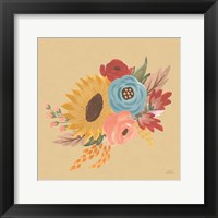 Harvest Garden Flowers I Framed Print